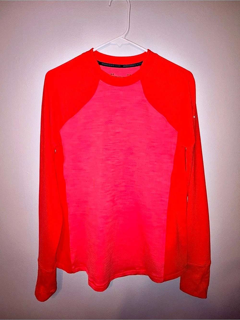 Under Armour ColdGear Reactor Long Sleeve Athletic Top Bright Pink/Pink